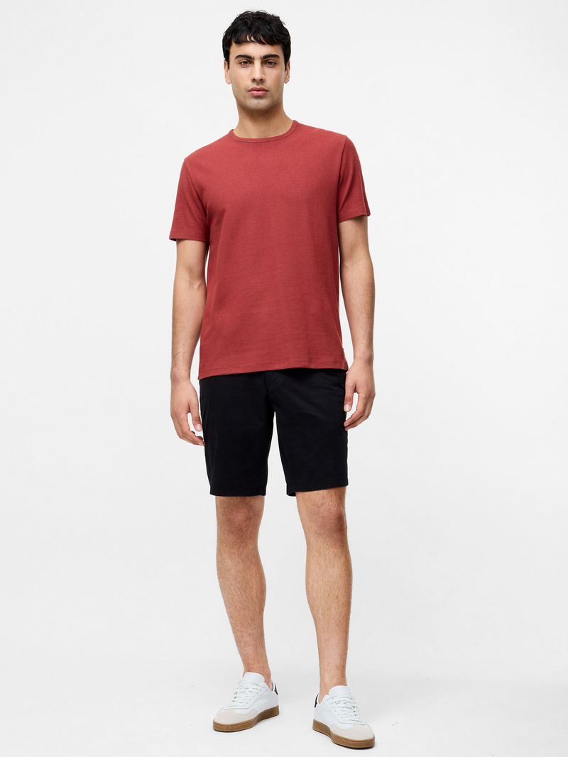 Stretch cotton chino shorts