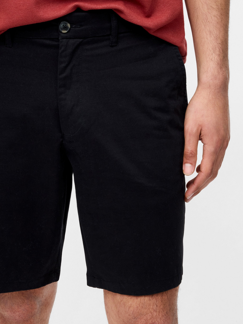Stretch cotton chino shorts