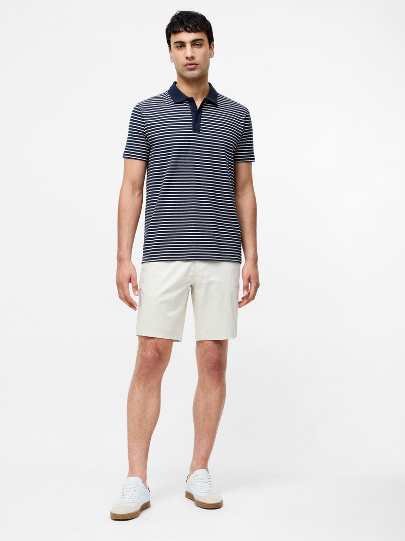 Stretch cotton chino shorts