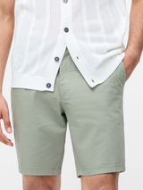Stretch cotton chino shorts