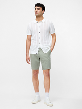 Stretch cotton chino shorts